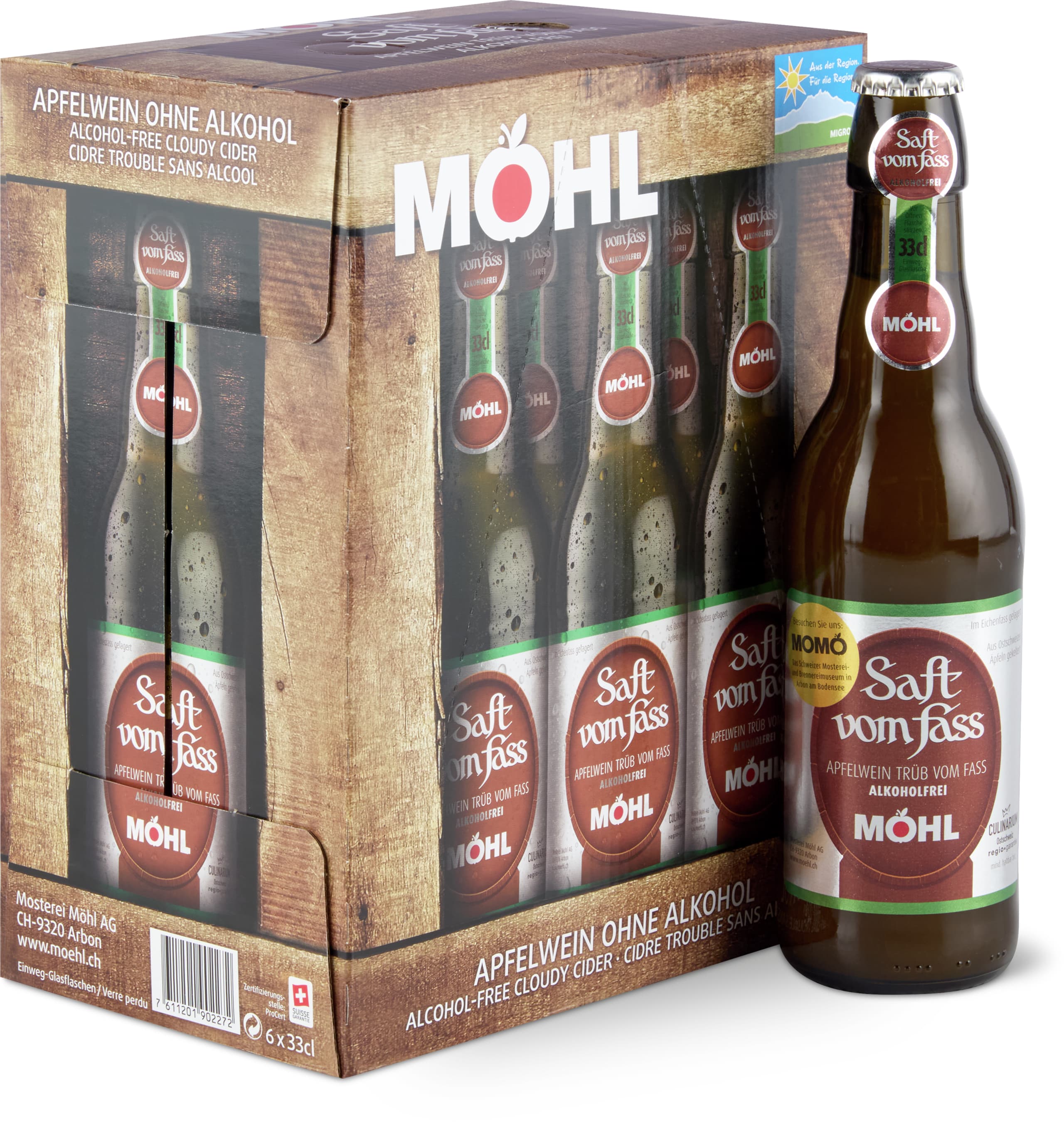 Cloudy alcohol-free apple juice